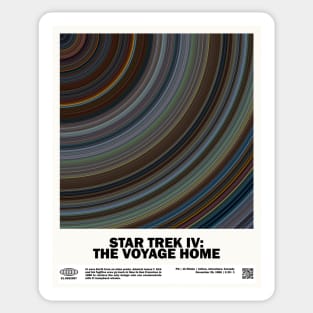 minimal_Star T.rek IV - The Voyage Home Abstract Circular Art Movie Sticker